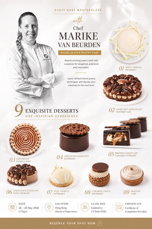 M2, Nov 13-14, Chef Marike Van Beurden – 2 days. 9 desserts,  Immersion Program